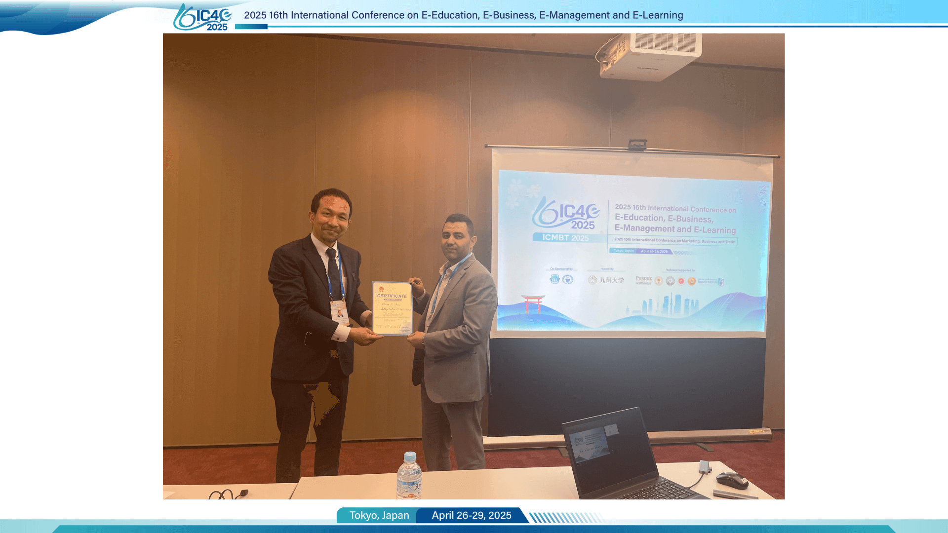 Best Presentation Award Winner - Onsite Session 3